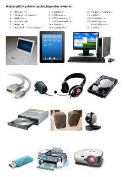 computers electronic devices vocabulary  pictures tpt