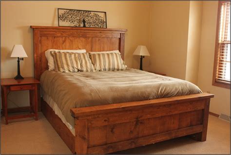 wood bed frame diy  cantik