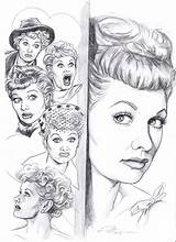 Lucille Ball Coloring Pages Drawing Drawings Comics Lucy Centennial Biography Template Sketch Paintingvalley sketch template