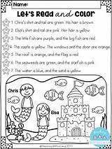 Reading Comprehension Activities Listening Grade Worksheets Read Color Kindergarten Pages Teaching Teacherspayteachers Cute Coloring Kids Games Summer Draw First 1st sketch template