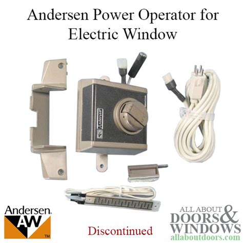 andersen  style electric power operator  awning windows