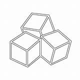 Sugar Cubes Vector Icon Clipart Vectors Vecteezy Dreamstime Illustrations sketch template