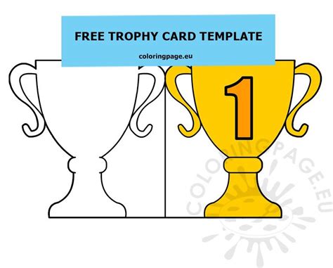 trophy template printable printable word searches