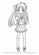 Body Draw Star Lucky Anime Drawing Nagamori Yamato Step Manga Drawings Learn Paintingvalley sketch template