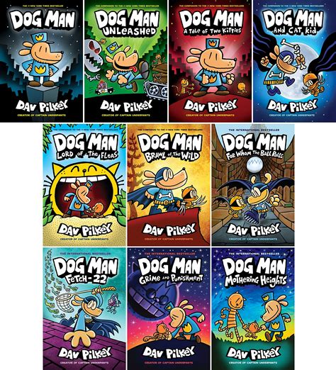 dog man books series set   dog man unleashed  tale   kitties dog man  cat kid