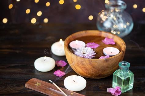 aromatherapy for relax concept lavender branch spa salt