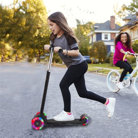 imountek kick scooter  kids ages   leds flashing  wheeled