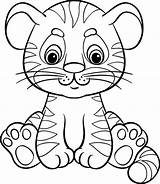 Harimau Mewarnai Facili Tigre Disegnare Animali Tigres Ausmalbild Hase Tigri Divertir Salvato Animale Colorat Stampare Semplici Untuk Planse Onça Colorear sketch template