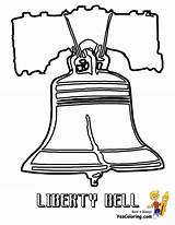 Bell Liberty Coloring Printable Template Getcolorings Pages Popular Color sketch template