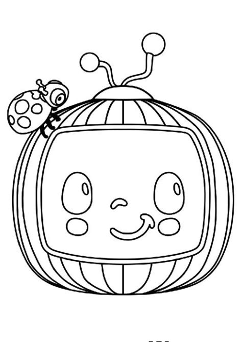 pin  cocomelon coloring pages