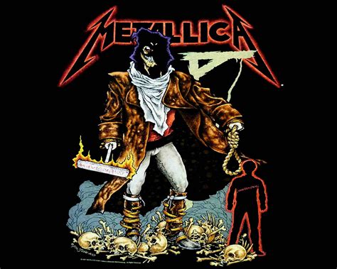 Om Pitruk Metallica Thrash Metal Heavy Rock Poster Dark
