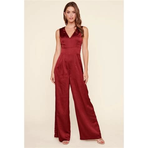 sugarlips pants and jumpsuits sugarlips one and only satin wide leg