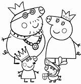 Peppa Pig Coloring Pages Family Colouring Printable Kids Colorear Peppapig Print Colorare Da Disegni Di Para George Wutz Book Printables sketch template
