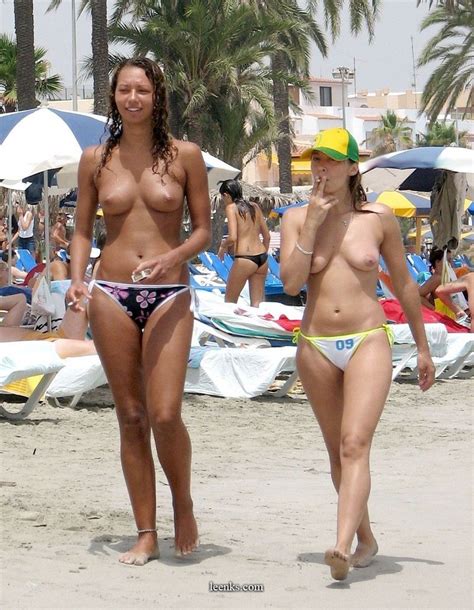 topless and nude on the beach