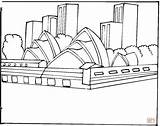 Sydney Coloring Opera House Pages Drawings Designlooter Silhouettes 94kb 1200 sketch template