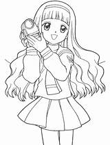 Coloring Pages Sakura Cartoons Cartoon Cardcaptor Colouring Girls Cardcaptors Color Drawing Anime Para Printable Popular Colorir Az Bring Azcoloring Card sketch template