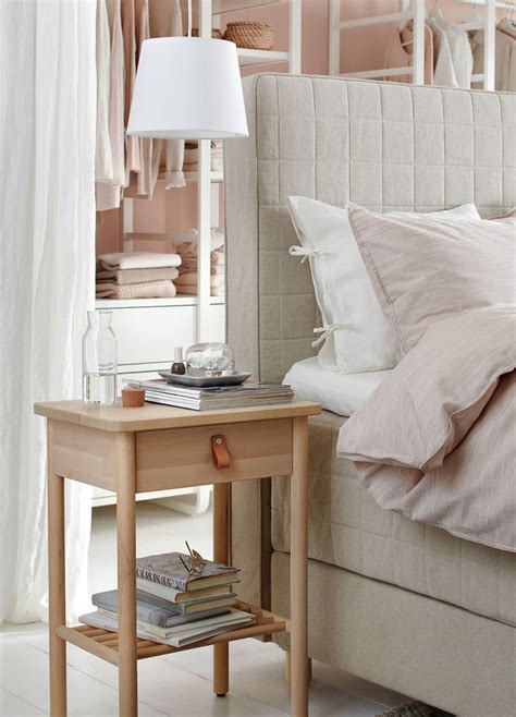 simple scandinavian style bedside tables   walls