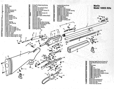 winchester model  parts schematic
