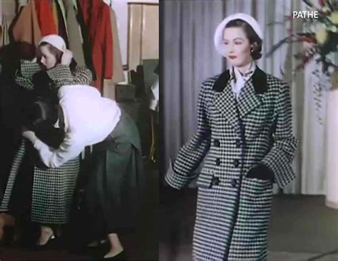 1950s british fashion show in color 1951 glamour daze