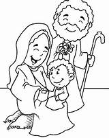 Family Coloring Holy Pages Getcolorings sketch template