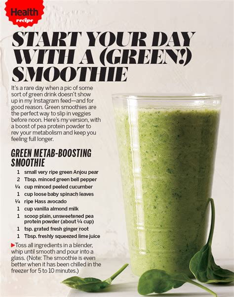 A Fat Burning Green Smoothie Recipe To Kickstart Your