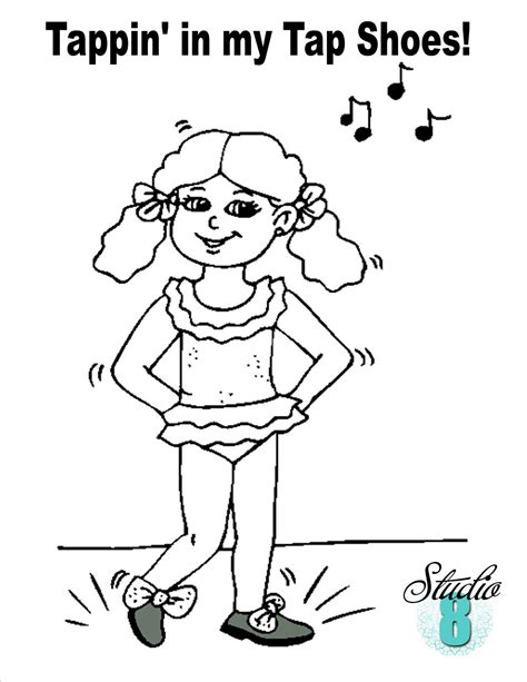 tap dance coloring pages coloring home
