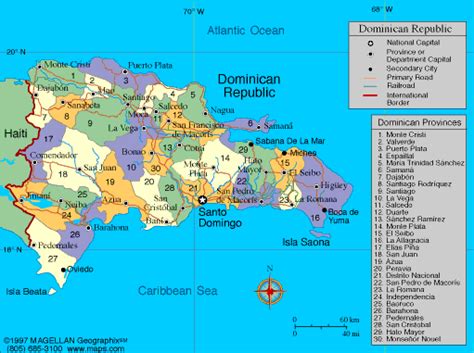 Dominican Republic Map And Dominican Republic Satellite Image