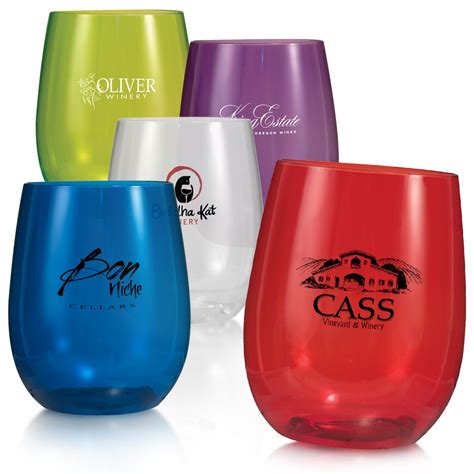 personalized  oz vinello stemless wine glasses discount mugs personalized wine glasses