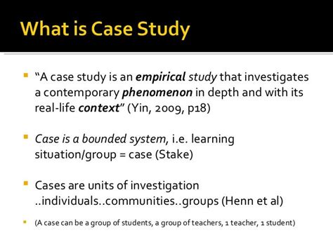 case study   research