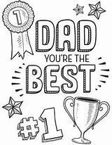 Dad Coloring Fathers Pages Printable Ever Father Birthday Drawing Happy Cards Drawings Card Poems Color Super Dads Kids Quotes Printables sketch template