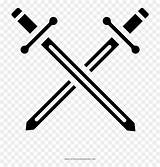 Swords Crossed Transparent Espadas Cruzadas Logo Coloring Vhv Pngfind sketch template