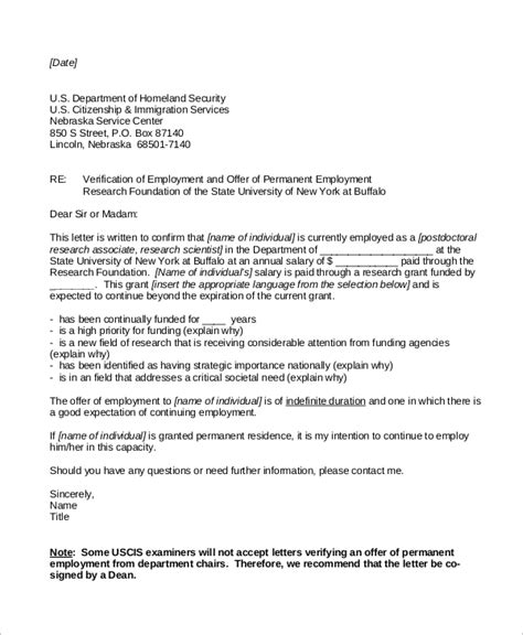 employment letter sample  immigration master  template document