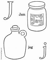 Coloring Alphabet Pages Jam Sheets sketch template