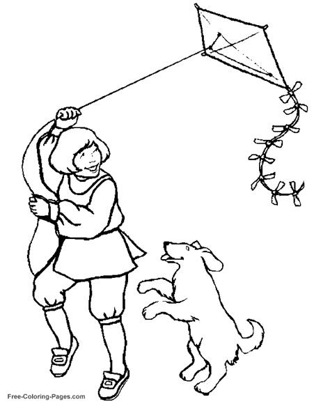 animal coloring pages dog  boy