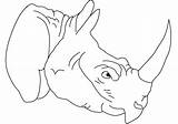 Coloring Pages Rhino Head Rhinos Drawing Getcolorings Rhinoceros Book Printable Getdrawings Comments sketch template