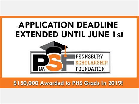 pennsbury scholarship foundation application deadline extension