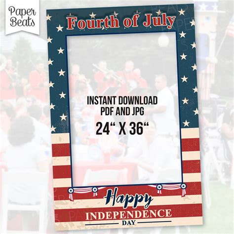usa independence day photo booth prop usa independence day etsy