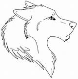 Wolf Face Coloring Template sketch template