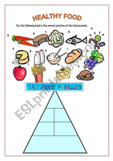 food pyramid activity  kids
