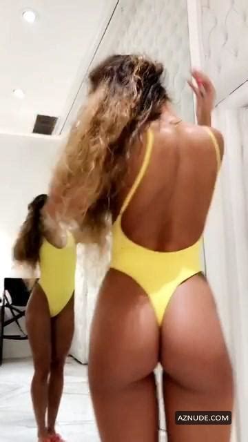 Sommer Ray Sexy Sweet Butt In Yellow Swimsuit Aznude