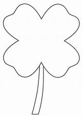 Coloring Pages Clover Four Leaf Luck Simple Good Template Cloverbud Printable Kids Popular sketch template