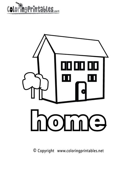 printable home coloring page