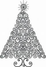 Pages Christmas Tree Coloring Adults Plain Printable Getcolorings Print Color sketch template