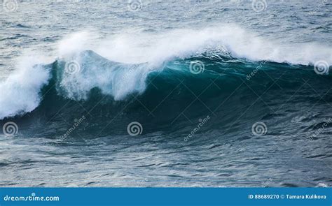 powerful ocean wave breaking stock photo image  drop large