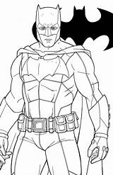 Jamiefayx Affleck Superhero sketch template