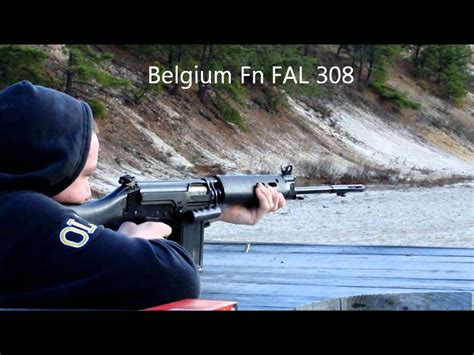 fn fal  belgium assault rifle   range hd youtube