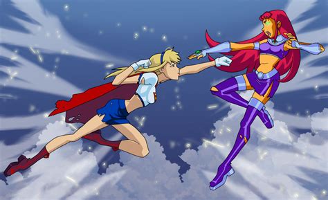 supergirl vs starfire superhero catfights female wrestling and combat sorted by position