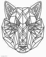 Coloring Pages Animal Adults Zentangle Face Animals Print Printable Colouring Adult Hard Sheets sketch template