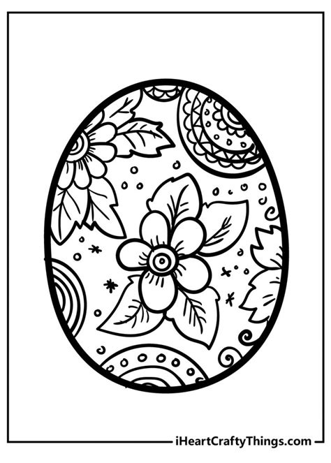 festive easter egg coloring pages