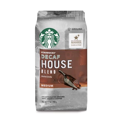 starbucks decaf house blend medium roast ground coffee  ounce bag walmartcom